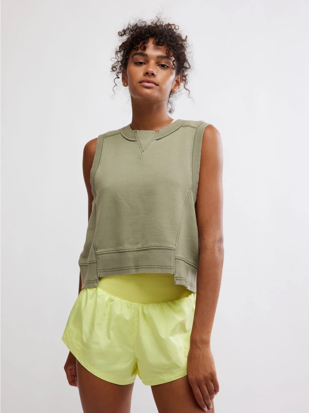 FP Movement by Free People Olive Intercept Tank
